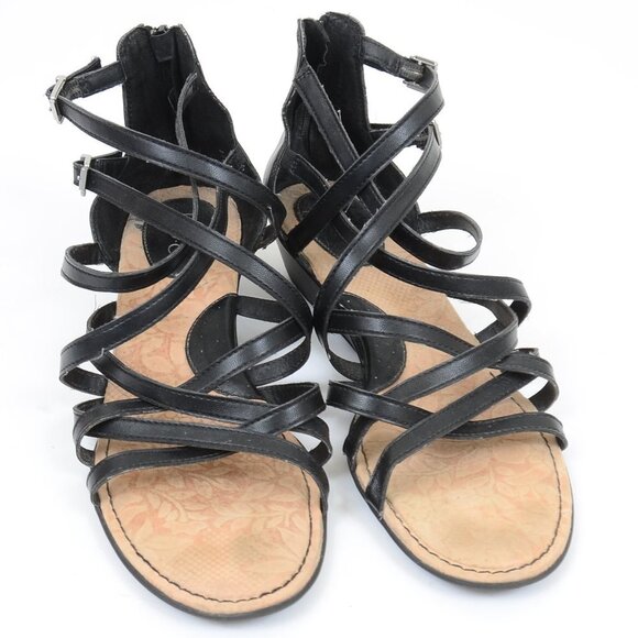 B.O.C. Born Concept Gladiator Wedge Sandals Vegan Leather Women's 11 - Picture 5 of 8